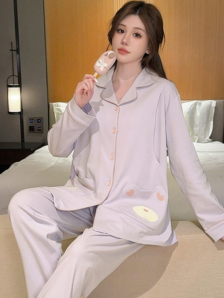 产妇睡衣月子服夏季薄款产后纯棉全棉吸汗透气哺乳期孕妇睡衣秋冬