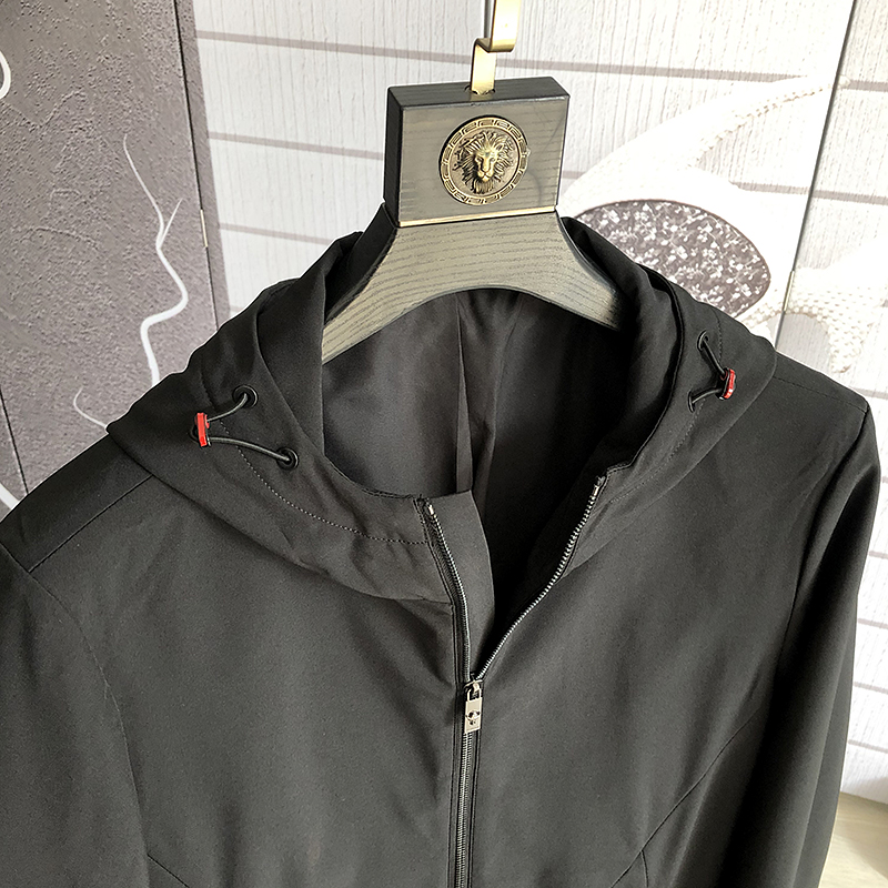 PICK UP THE GOOD STUFF IN THE SPRING OF 2021 THE FOREIGN TRADE FACTORY CUT THE LABEL FASHIONABLE CASUAL HOODED MID-LENGTH THICK WINDBREAKER JACKET