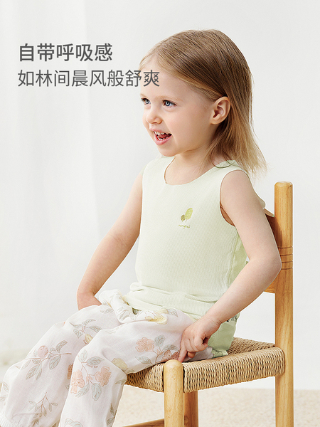 童泰婴儿背心夏季薄款宝宝衣服无袖上衣T恤男女童莫代尔吊带2件装 — 3
