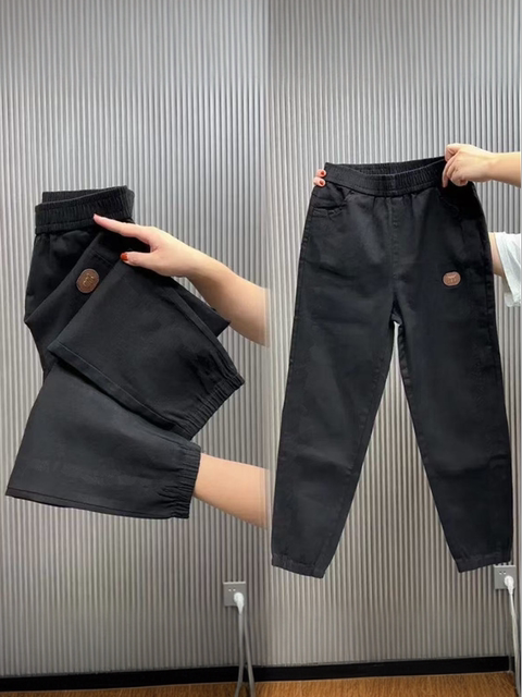 Foreign trade tailsports sports pants for women ice silk quick-drying summer thin tying casual pants trendy and fashionable small feet pants