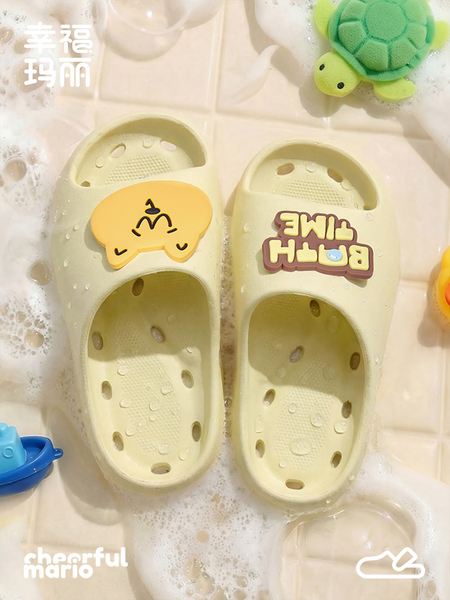 儿童洗澡浴室拖鞋夏季男童女童镂空漏水轻便室内家用中大童凉拖鞋