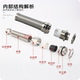 304 stainless steel anti-bending metal waterproof joint lengthened spring connection torsion-resistant cable protection Glen head