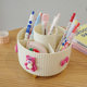 Desktop rotating pen holder large capacity stationery storage box for boys and girls children's desk storage light luxury style high-end