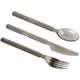 Disposable special hard steak knife and fork suit Western food dessert spoon fork with tissues three-in-one thickened cake tableware