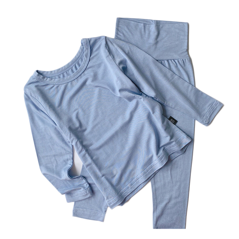 CHILDRENS PAJAMAS MODAL SPRING AND AUTUMN THIN SECTION LONG-SLEEVED MENS SUMMER UNDERWEAR SET BOYS AND GIRLS BABY HOME CLOTHES