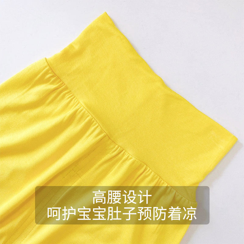 CHILDRENS PAJAMAS MODAL COTTON SILK SUMMER THIN MASK HIGH WAIST SHORT SLEEVE SET BOYS GIRLS BABY AIR-CONDITIONED SUITS