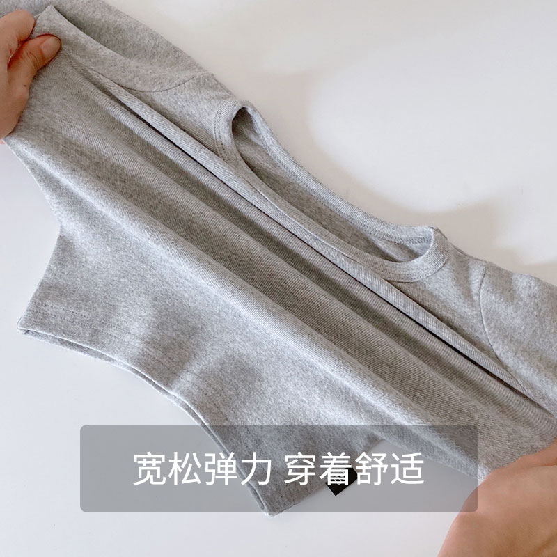BROKEN CODE CLEARANCE CHILDRENS PAJAMAS COTTON LONG-SLEEVED HIGH-WAISTED BELLY PROTECTION SUITS BOYS GIRLS BABY AUTUMN AND WINTER LOUNGEWEAR