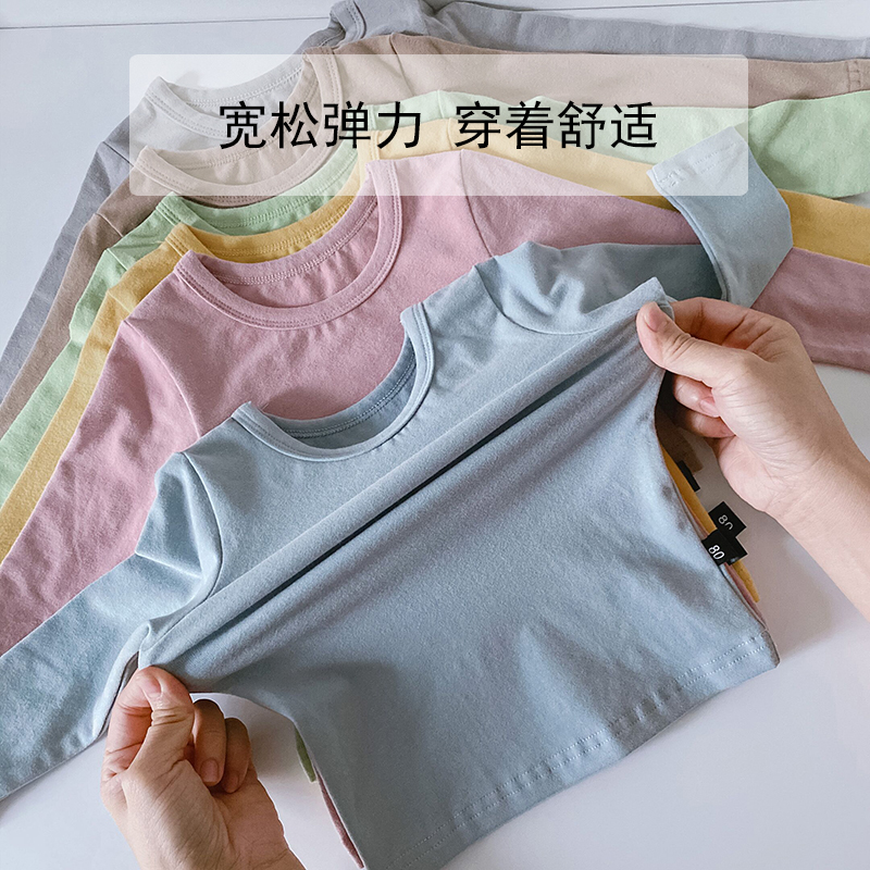 CHILDRENS PAJAMAS COTTON AUTUMN AND WINTER HIGH WAIST BELLY PROTECTION SPRING AND AUTUMN HOME WEAR BOYS GIRLS BABY AUTUMN CLOTHES AND AUTUMN PANTS SET