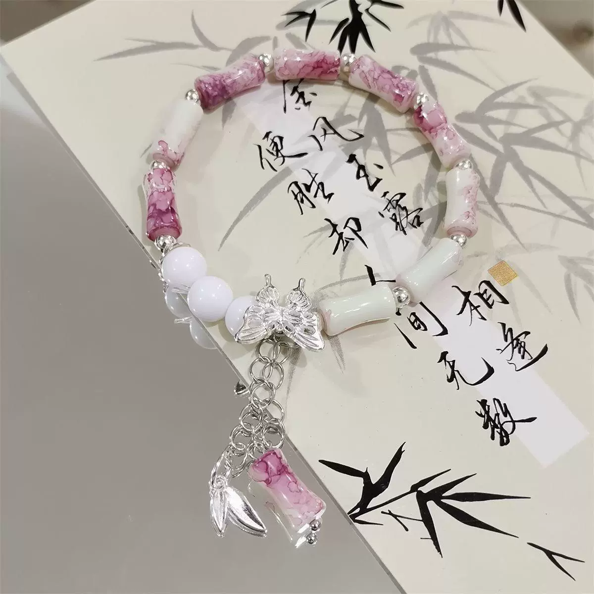Кт котик той же стиль браслет пара браслеты бус gifts лучший друг подруга студент вечеринка пара браслет милый бабочка