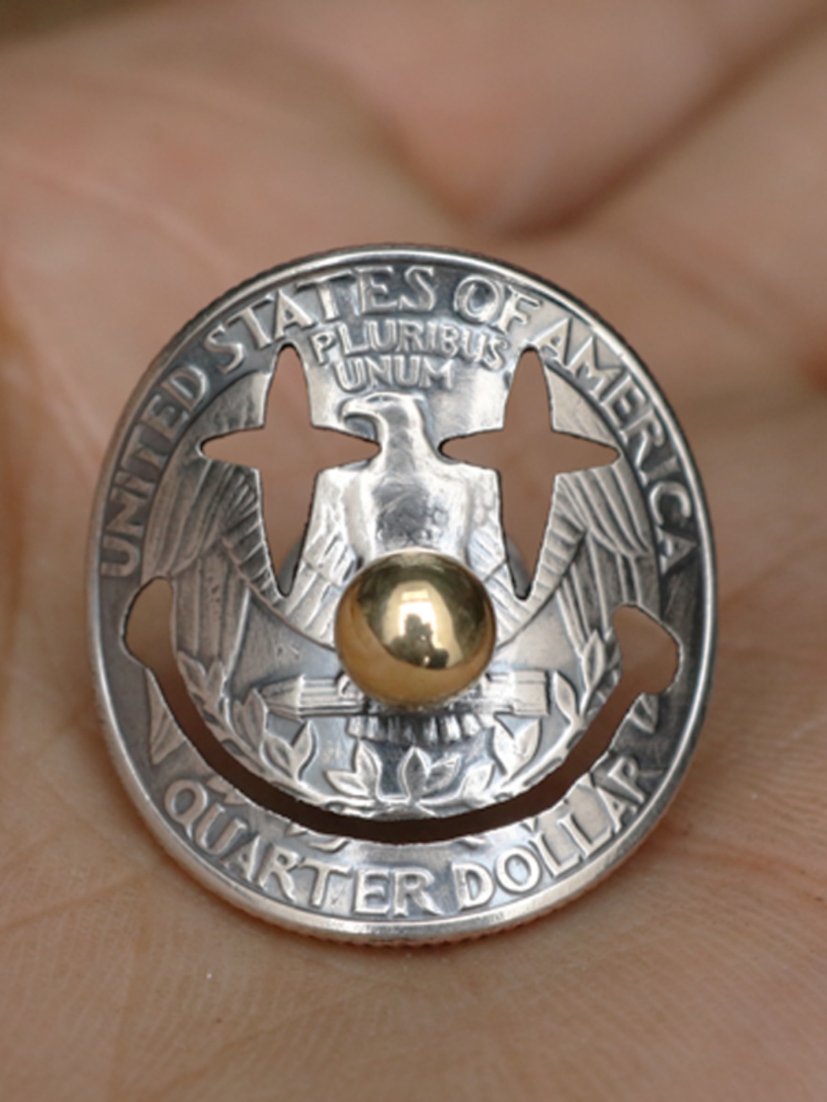 HANDMADE VINTAGE CATTLE COIN BUCKLE EAGLE SQUARE SCARF BUCKLE HANDMADE HOLLOW SMALL SILVER COIN SQUARE SCARF DECORATIVE BUCKLE