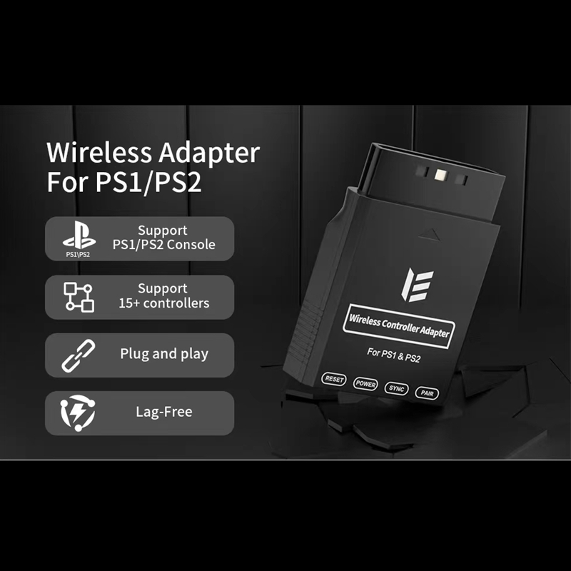 PS2 WIRELESS BLUETOOTH RECEIVER CONTROLLER ADAPTER PS1 WIRELESS CONTROLLERPS2 WIRELESS CONTROLLER BLUETOOTH ADAPTER