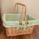Willow storage basket flower basket shopping basket rattan fruit basket handbasket carton vegetable blue picnic basket storage basket Chen Zhidao