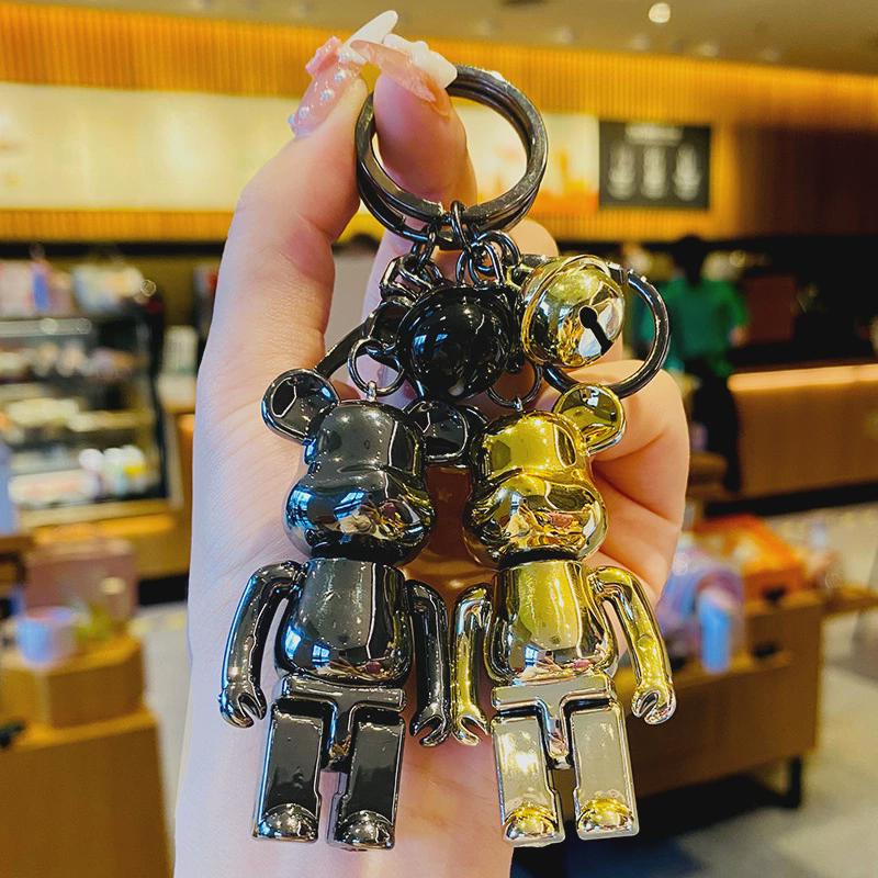CARTOON CREATIVE SMOOTH GRADIENT BEAR DOLL KEYCHAIN BAG CAR