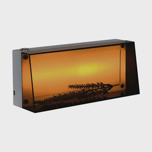 Colorful acrylic light box desktop handwritten blank ambient light brand stainless steel magnetic absorbable storage night light ornaments