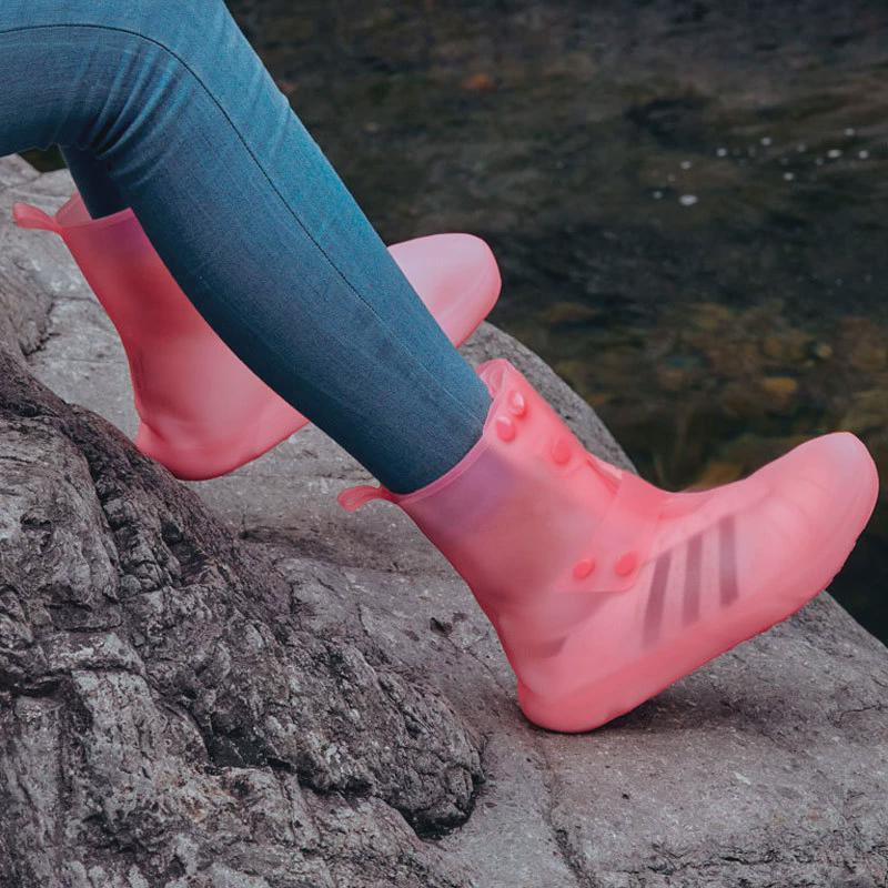 RAIN BOOTS WATERPROOF SHOE COVER SILICONE UNI SHOES PROTE