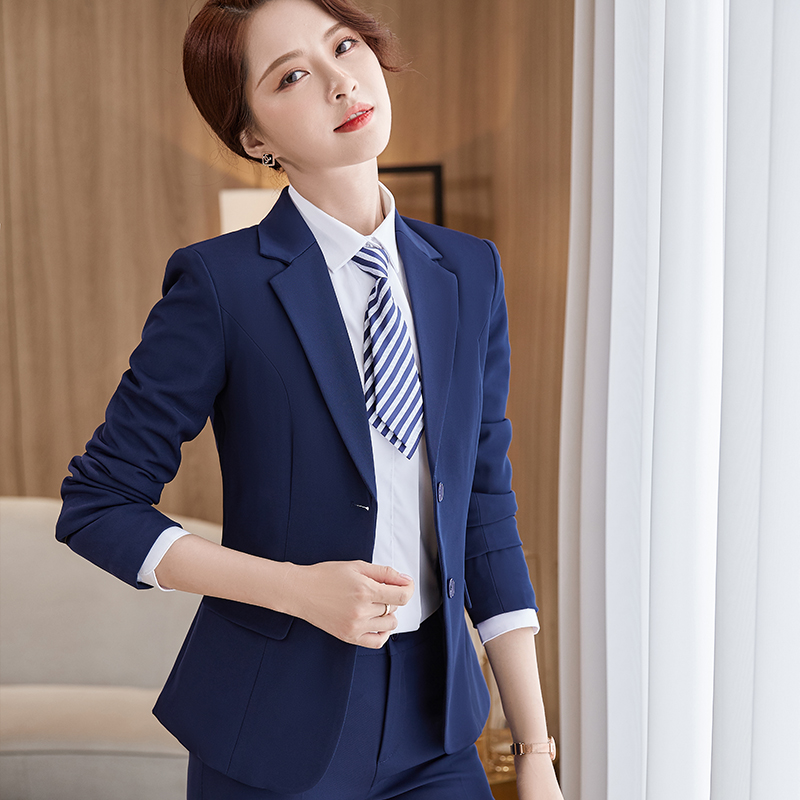 RED SUIT HOSTESS FORMAL WEAR COLLEGE STUDENT INTERVIEW WORK CLOTHES PROFESSIONAL TEMPERAMENT OVERALLS SUIT JACKET