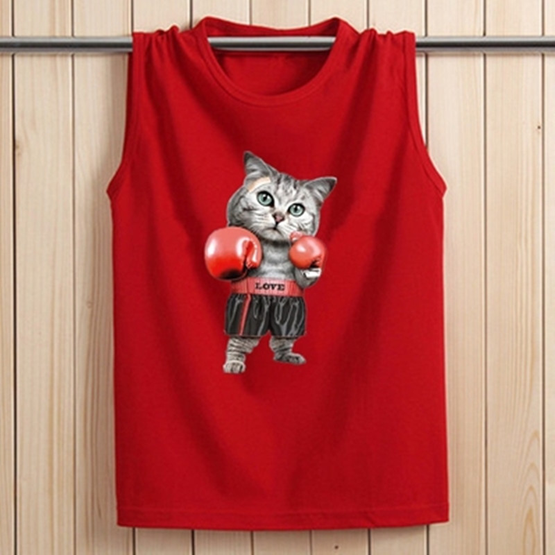 MENS VEST COTTON SPORTS TIDE BRAND WHITE HURDLE SLIM TYPE LARGE SIZE SLEEVELESS T-SHIRT YOUTH SUMMER BASE FITNESS