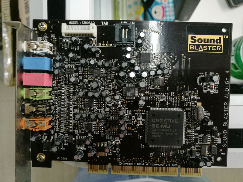 7.1 사운드 카드 SB0400 SB0610 사운드 카드 A4 PCI 슬롯 노래 KX는 WIN7|8|10을 지원합니다