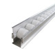 38*35 aluminum alloy edge-blocking fluent strip anti-static slide rail shelf edge-blocking guide rail slide thickened frame roller