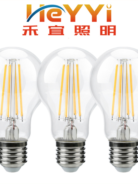 LED新款一级A60E27螺口爱迪生复古灯泡水晶灯节能餐厅吊灯灯丝灯
