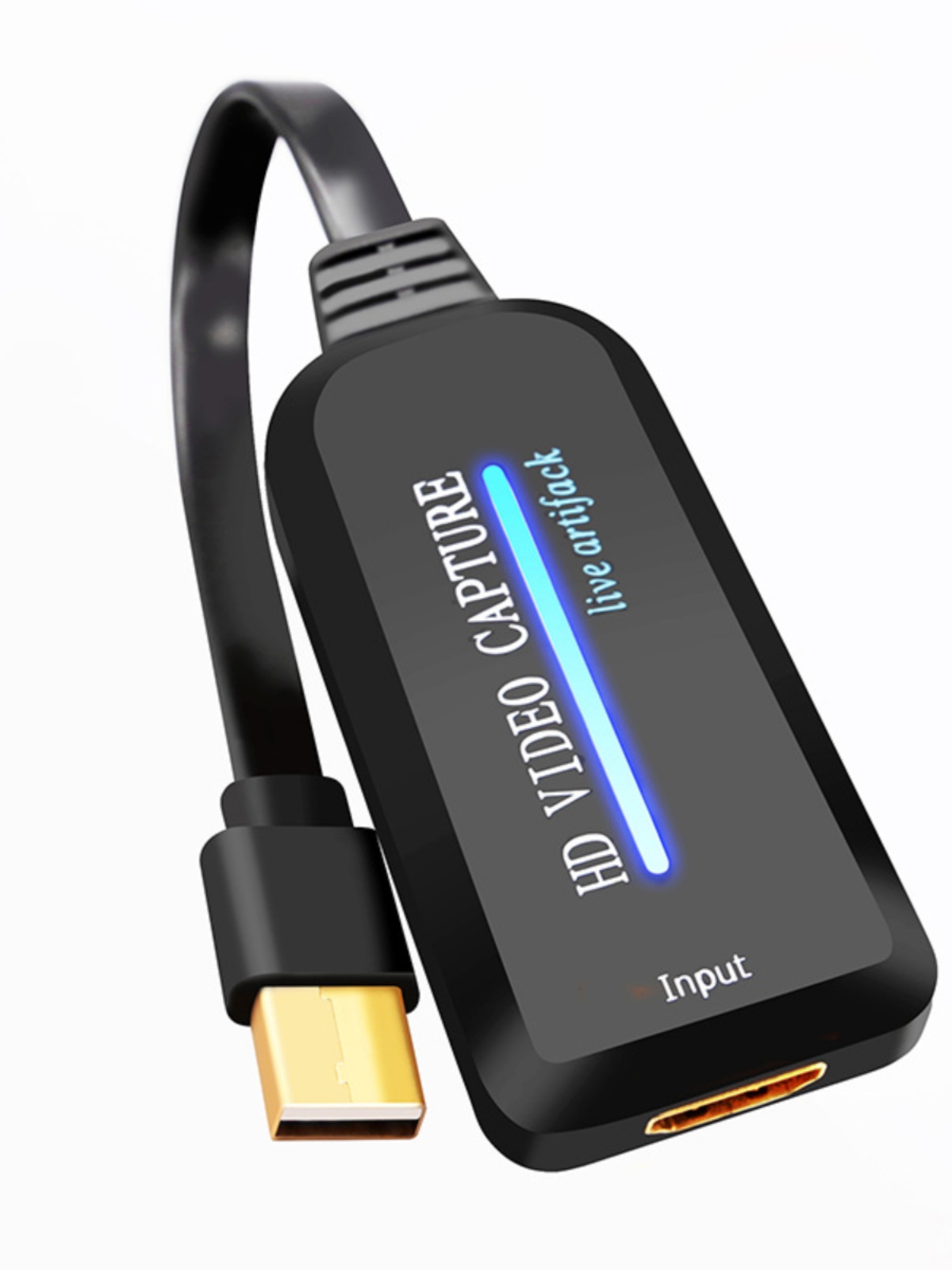 새로운 4K HD HDMI TO USB 비디오 캡처 카드 USB2.0 컴퓨터 게임 라이브 녹화 케이블 길이 0.2M