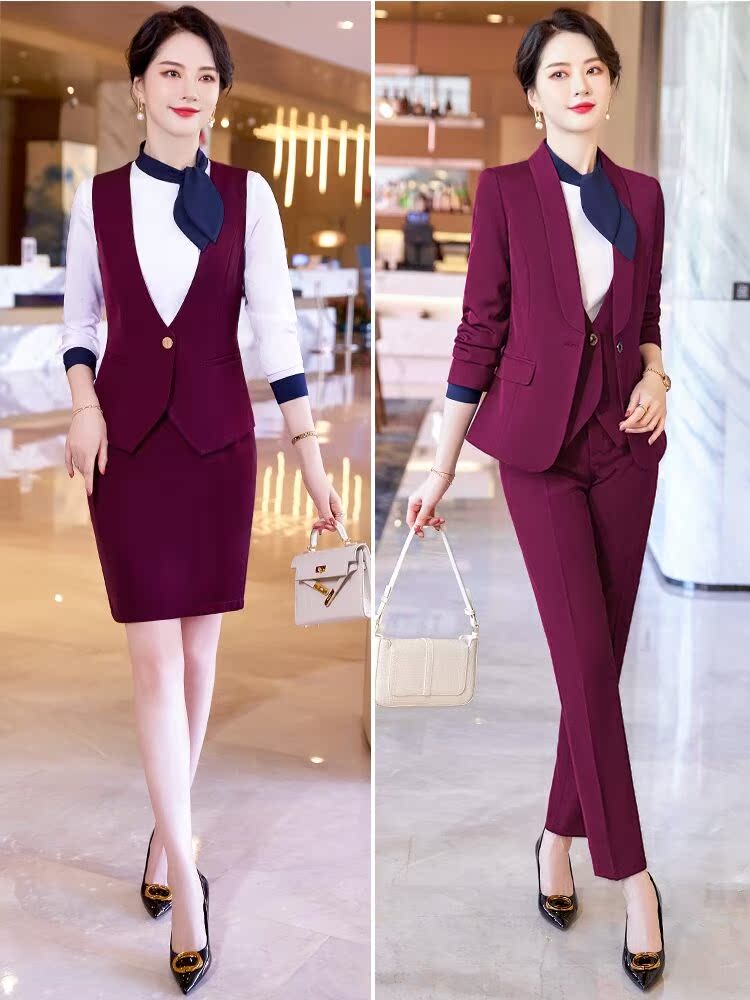 VEST WOMENS PROFESSIONAL WEAR 2022 SPRING AND AUTUMN NEW FORMAL OVERALLS VEST SUIT INNER HORSE CLIP WAIST WORK CLOTHES TIDE