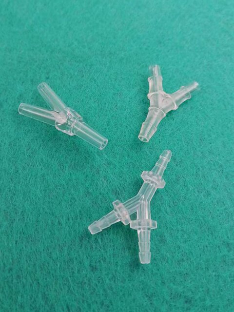 PC material Y-type joint hose equal diameter reducer hose Baota plastic research and experimental equipment transparent connector