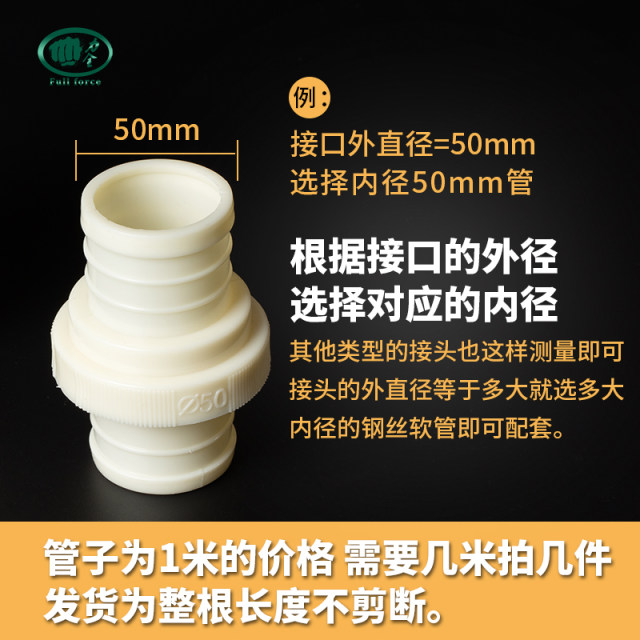 pvc带钢丝软管螺旋增强水管胶管4/6/分1/2/3寸家用加厚塑料透明管