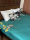 Foreign trade export 100s double-strand thickened pure cotton tribute satin Egyptian cotton double bed sheet single product cotton digital printing soft