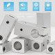 Optical shaft trapezoidal clamp T-type connector fixing clip fixing shaft support fixing block hole 8 10 12 15 16 20