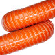 Thickened red silicone high-temperature air duct steel wire hose ventilation duct high temperature resistant 300 degrees silicone vulcanized hot air duct