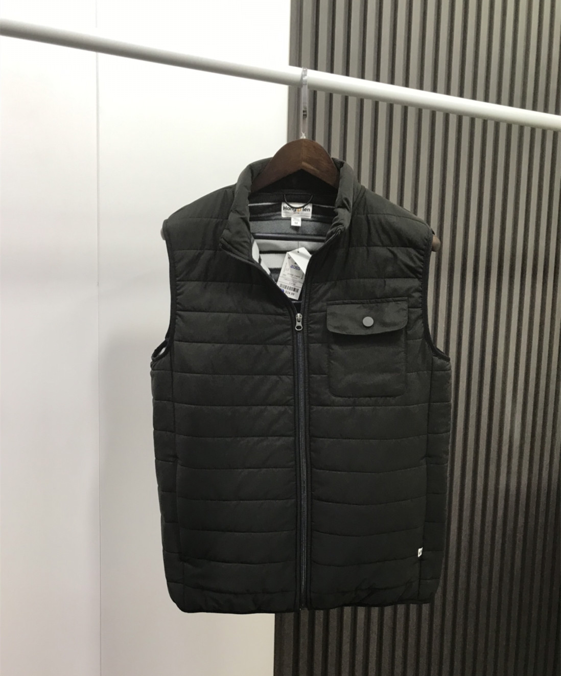 EXPORT FOREIGN TRADE SINGLE AUTUMN AND WINTER NEW MENS STAND-UP COLLAR VEST ULTRA-LIGHT WARM VELVET AND COTTON LOOSE MENS SHOULDERS