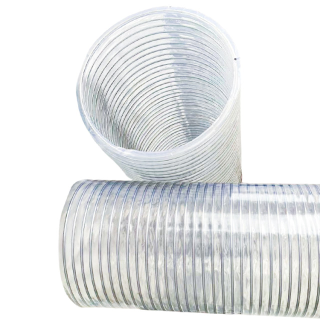 Thickened large diameter PVC transparent wire hose 110/140/150/160/180/200/252 water pipe