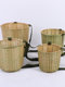 Bamboo woven back basket buy groceries and baskets bamboo basket pick tea dance props storage basket hand-woven basket shoulder load-bearing