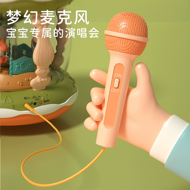 Big rotating music drum, smart toy