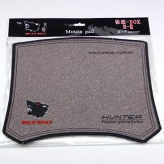 H-8 LOCKING EDGE WOLF MOUSE PAD 250*290*2 LARGE GAME LOCKING NATURAL RUBBER COMPUTER MOUSE PAD PROMOTION