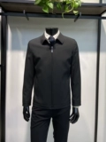 Черная элитная короткая куртка для отдыха с молнией, осенняя