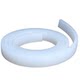 Silicone solid transparent square strip high temperature wear-resistant rubber flat strip gasket anti-slip strip shock-absorbing self-adhesive back glue soft strip