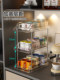 Cup holder household desktop double-layer pull-out water cup bar tea cup stand light luxury high-quality cup storage rack