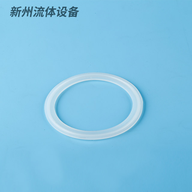 卫生级快装硅胶垫片卡箍卡盘快开快接圆形密封圈快装接头卡槽垫圈