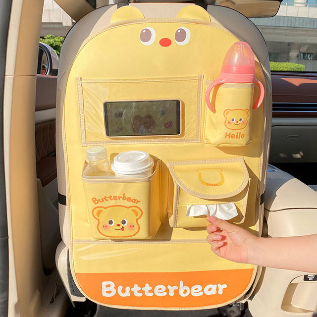 Car chair back storage bag hanging bag multi-function storage box car seat back storage bag interior decoration supplies