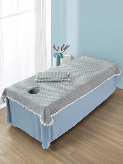 Beauty bed, cool mat, beauty salon special bed sheets, summer massage bed, iced beans, iced silk cool mat, high-end feeling with holes