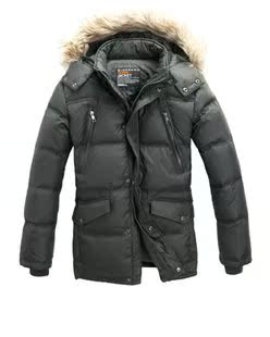 GIORDANO MENS JACKET STYLISH MULTI-POCKET TEFLON MIDI DOWN JACKET 01072589