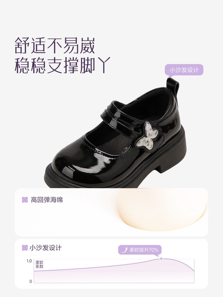 黑色小皮鞋女童学院风玛丽珍女百搭不累脚英伦风超软2026新款女款 — 3