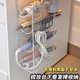 免打孔卷发棒收纳架卫生间壁挂式吹风机置物架浴室夹板直发梳支架