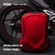 Backpack men's carbon fiber backpack riding lightweight large capacity hard shell schoolbag 17 -inch laptop bag