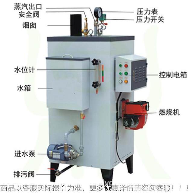 （厂家）天然气燃烧机柴油燃烧机0.5吨蒸汽锅炉