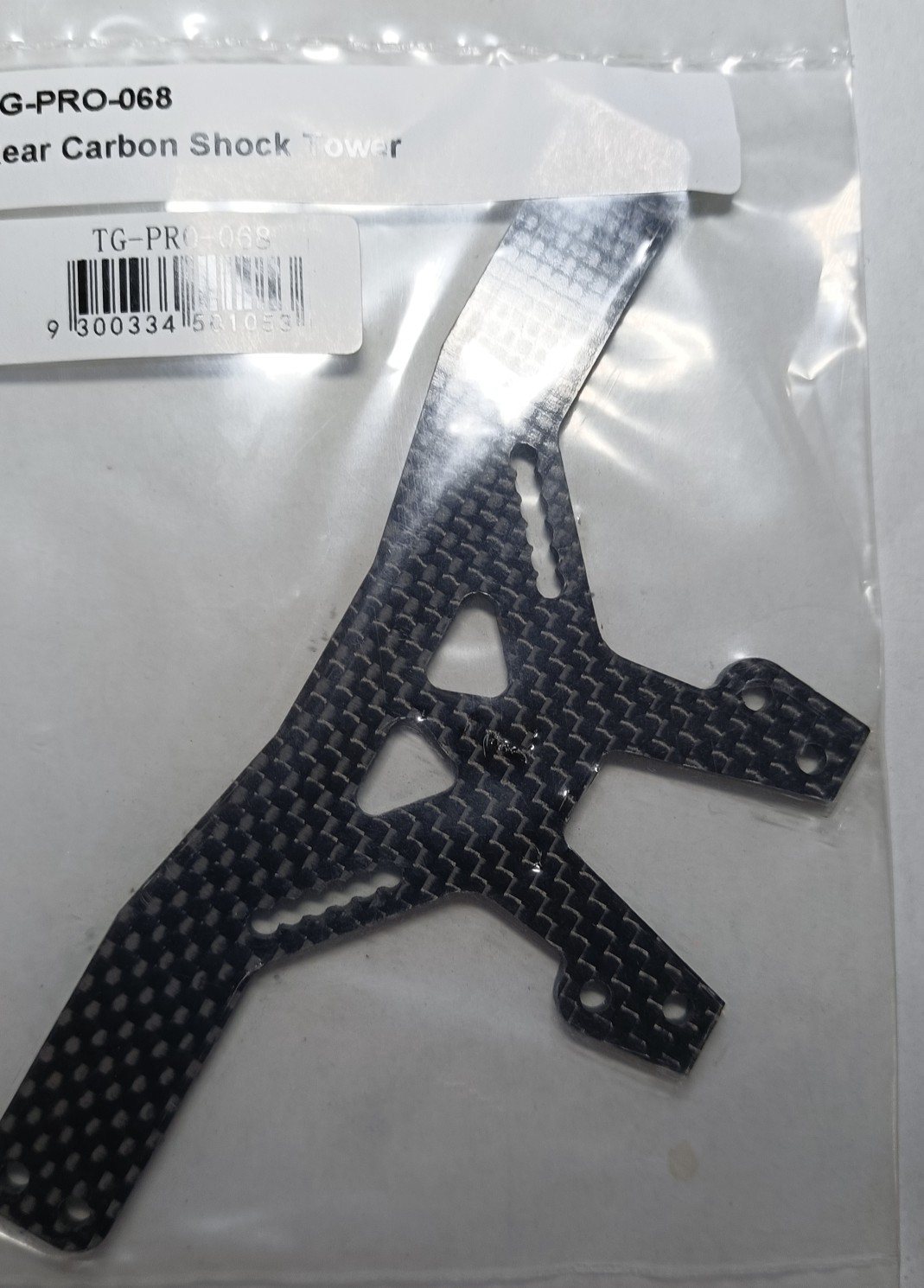 TOP GEAR CASTER1 10 NITROELECTRIC RV FLAT ROAD CAR TG-PRO-068 REAR CARBON FIBER HYDRAULIC PLATE