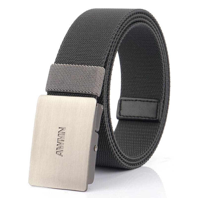 2020 NEW MENS STRETCH ELASTIC BELT VERSATILE CARGO JEANS CASUAL PRESS BUCKLE BELT