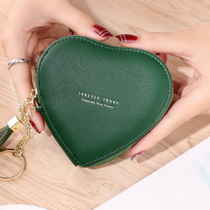 WALLET WOMENS 2024 NEW KOREAN VERSION TRENDY PERSONALITY KEYCHAIN CUTE COIN BAG WOMENS COIN PURSE
